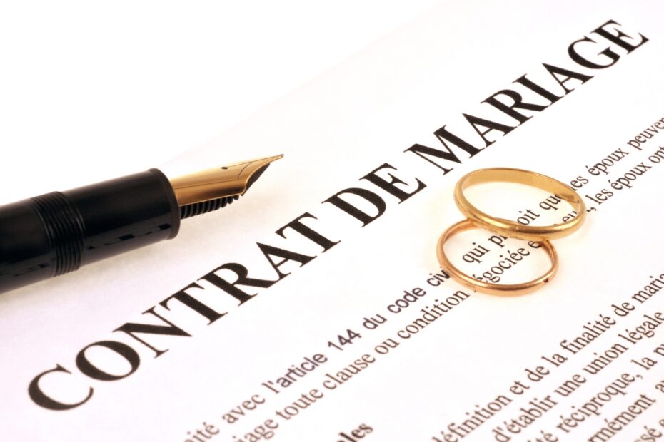 contrat de mariage